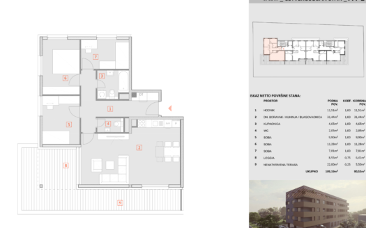 Prodaja-Penthouse 91m2-Velika Gorica