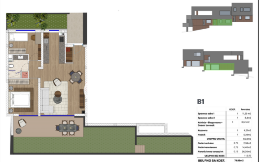 Novogradnja-Stan 79m2-Barutanski jarak